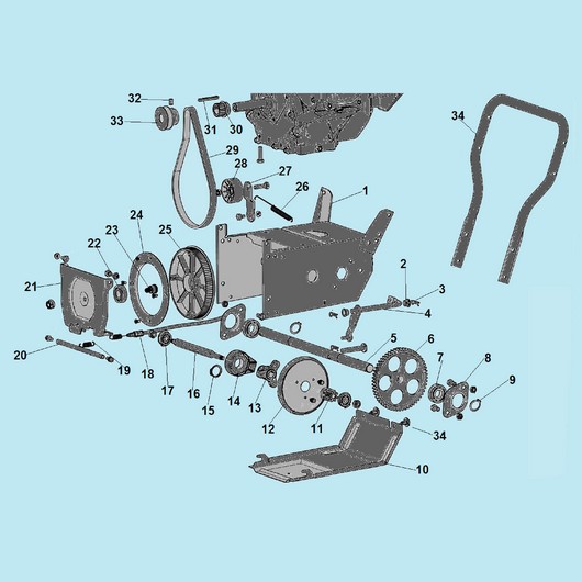 Фрикцион и привод колес Champion ST661